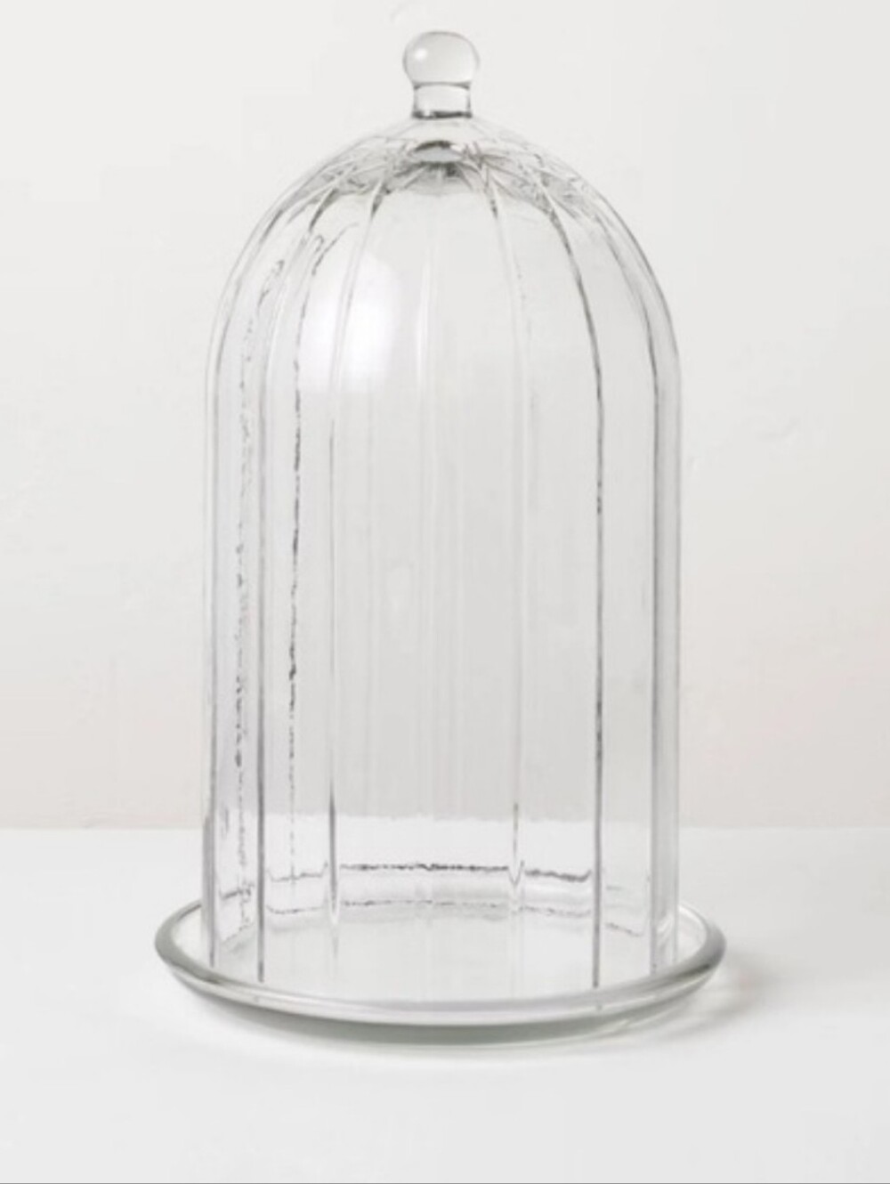 New Hearth And Hand Decorative 10” Glass Cloche